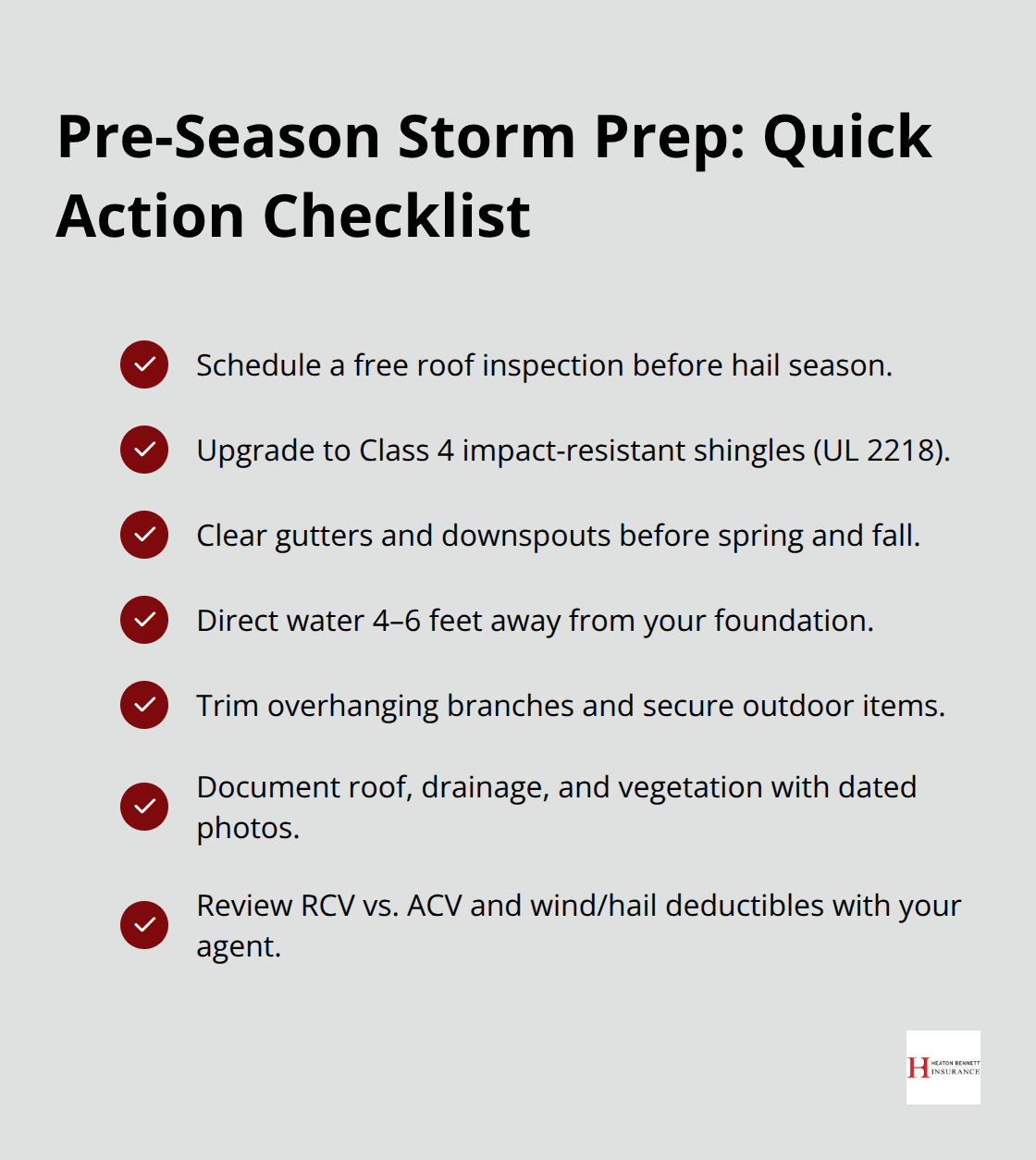 Seven quick actions to reduce storm damage risk and insurance surprises in Austin