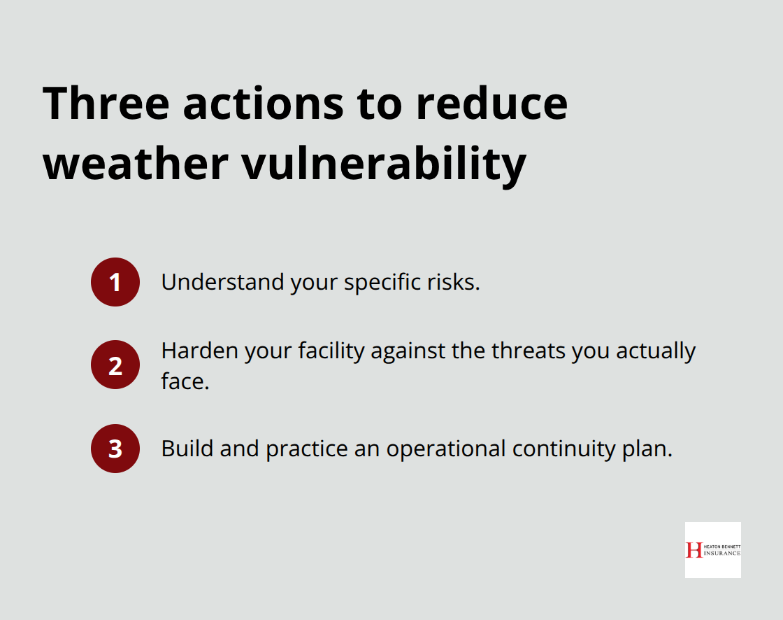 Three concrete actions Austin businesses can take to reduce weather damage and downtime