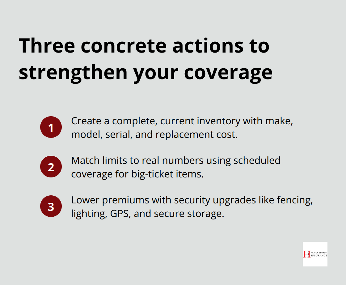 Actionable steps to align contractor equipment insurance with real-world risks.