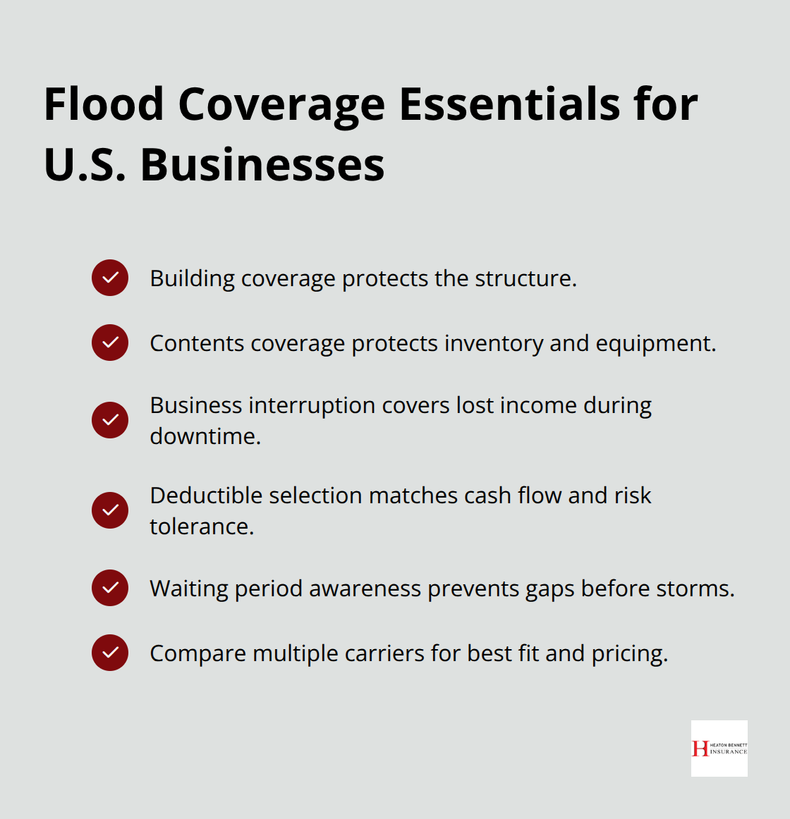 Key flood insurance components businesses should carry - flood insurance for businesses