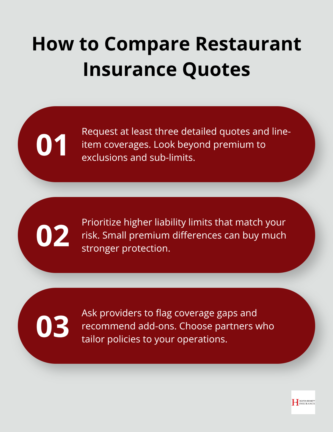 Three key steps to compare restaurant insurance quotes effectively - restaurant insurance Austin TX