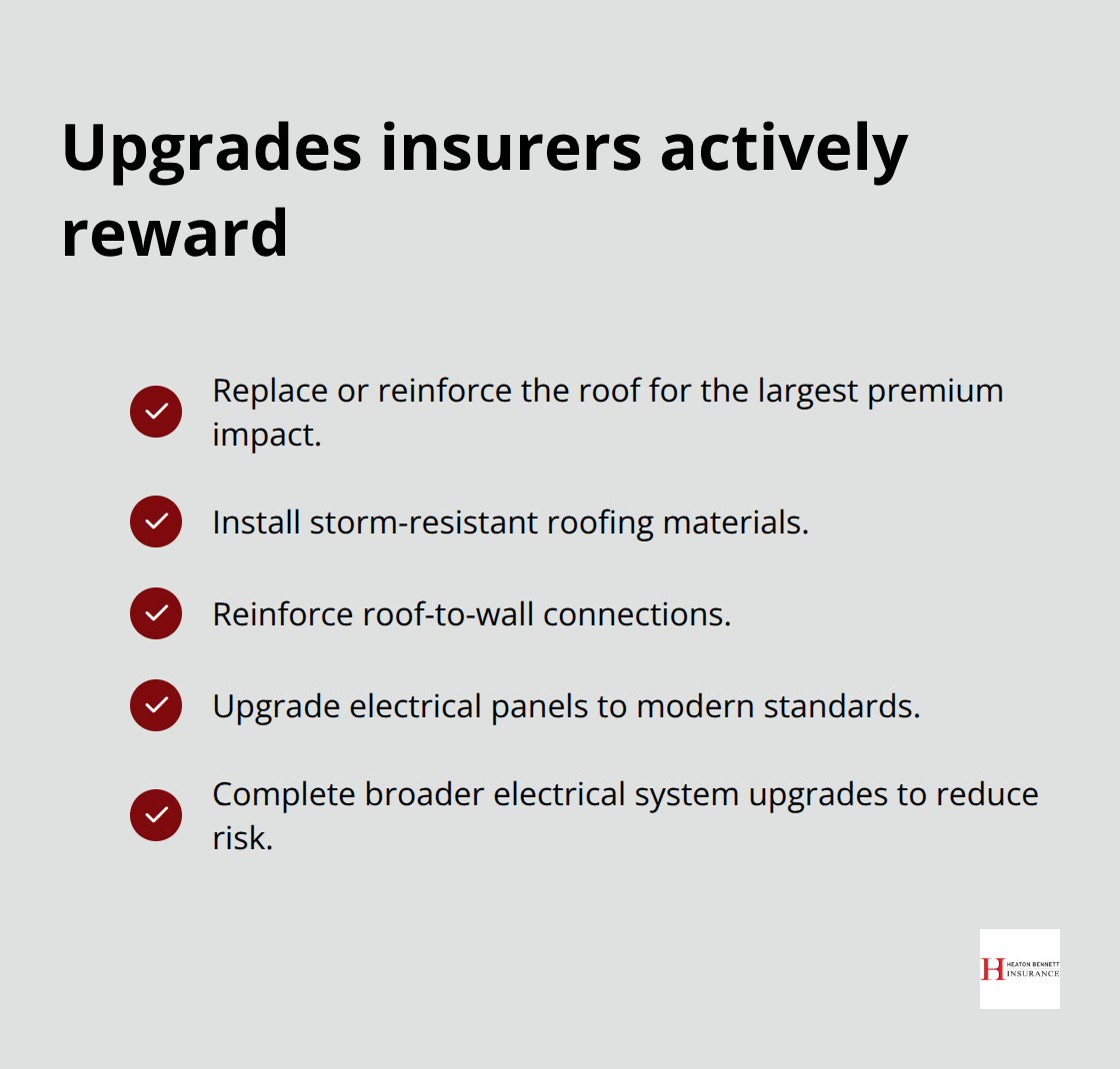 Checklist of property upgrades that can reduce risk and improve insurability - weather risk property insurance